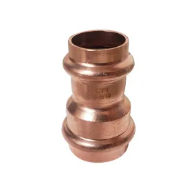 1-1/2" x 3/4" Press Coupling Reducer, Press x Press, Copper, Low Lead