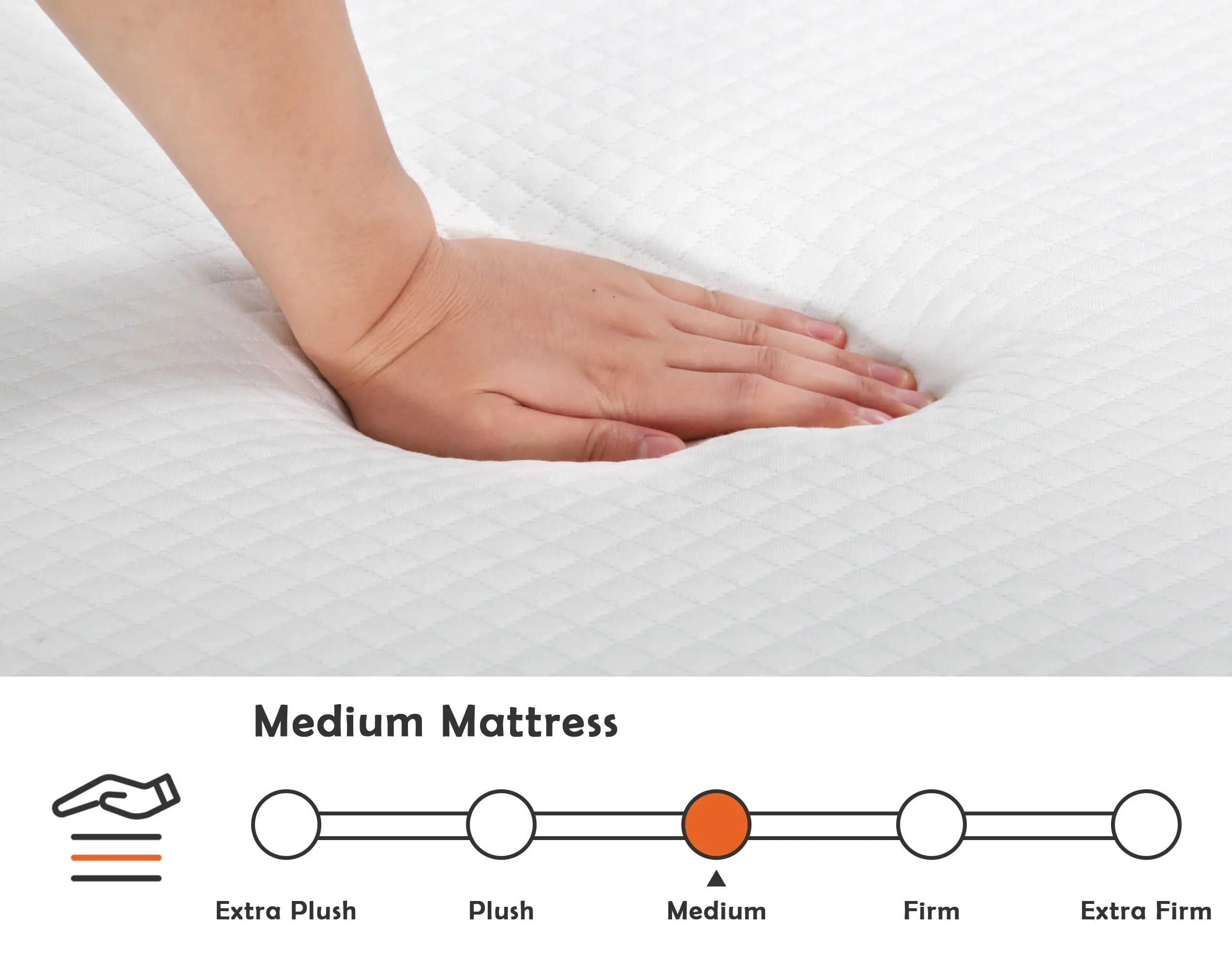 10 inch California King Size Mattress with Cover, Cooling Gel Memory Foam King Mattress for a Cool Sleep & Pressure Relief, Medium Firm Mattress Pad Mattresses, Bed in a Box, CertiPUR-US Certified