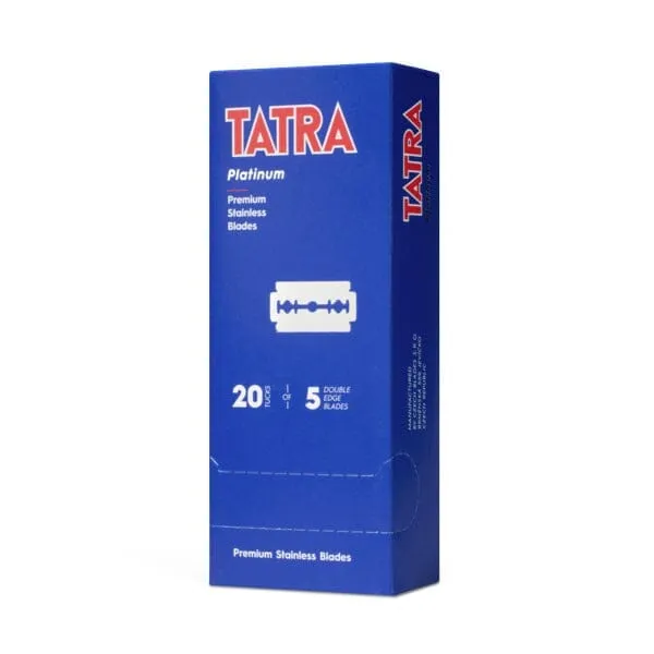 100 Tatra Platinum Double Edge Safety Razor Blades