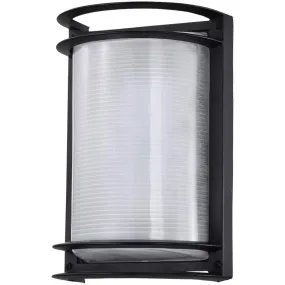 11 In. LED Outdoor Bulkhead Light Black finish