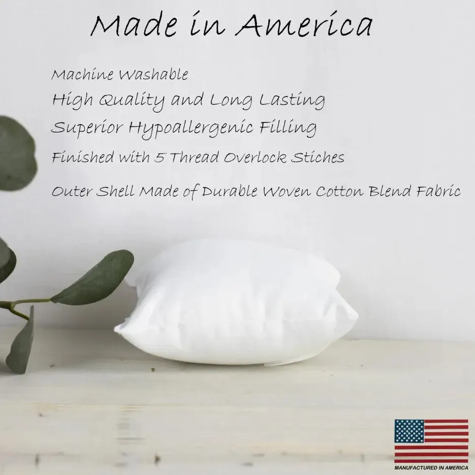 14x14 | Square Angel Hair Insert | Indoor Outdoor Down Alternative Hypoallergenic Pillow Insert | Quality Insert | Premium Insert