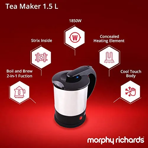 1.5-Litre (1850 350) Watt Stainless Steel Tea Maker