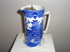 1930s Burgess & Leigh Burleighware Willow Hot Water Pitcher