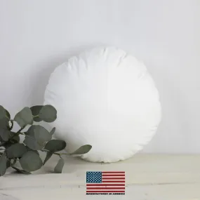 19" | Round Pillows Insert | Indoor Outdoor Hypoallergenic Polyester Pillow Insert | Quality Insert | Round Pillow Form | Round Pillow