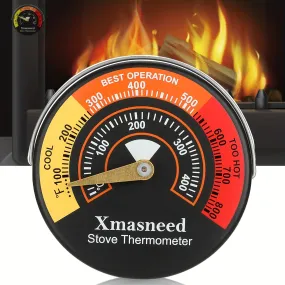 1pc Magnetic Wood Stove Thermometer Prevent Stove Fan Overheat