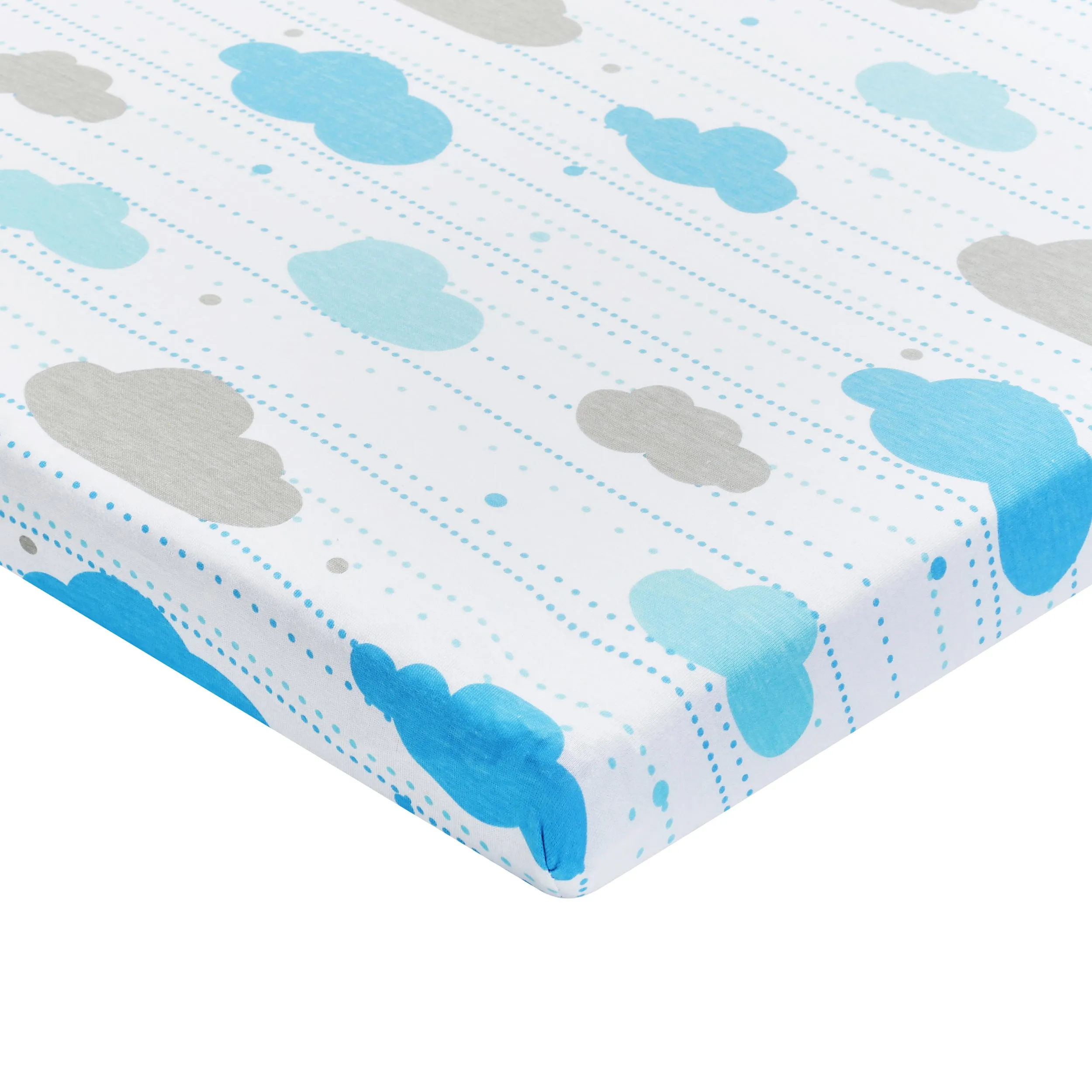 2 Pack n Play and Portable Crib Mattress Sheets - Stars/Clouds