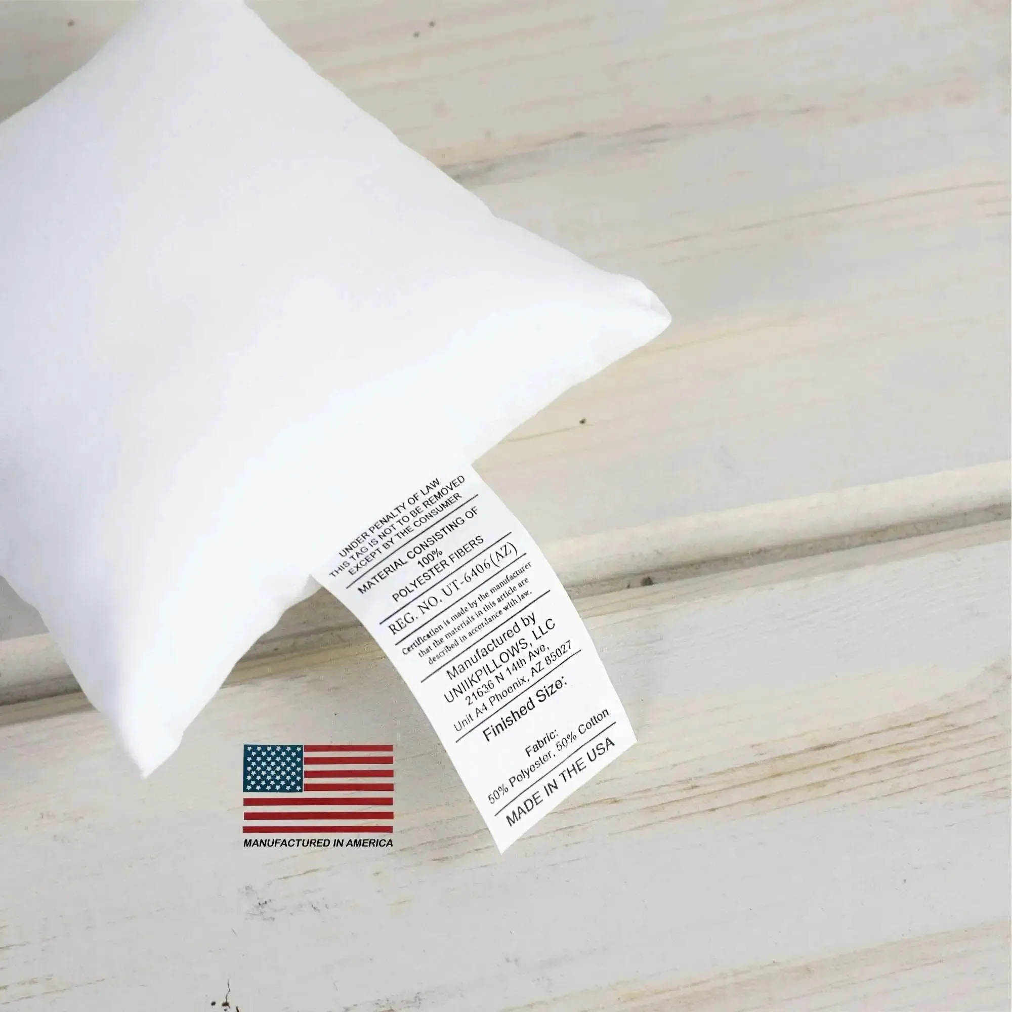 20x20 | Indoor Outdoor Hypoallergenic Polyester Pillow Insert | Quality Insert | Pillow Inners | Throw Pillow Insert | Square Pillow Inserts