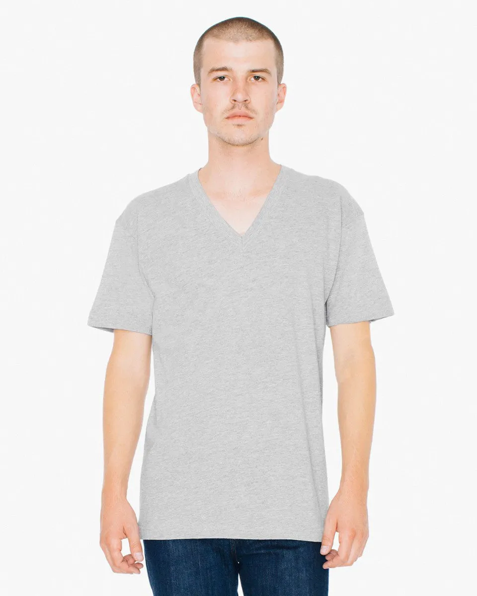 2456W American Apparel Unisex Fine Jersey V Neck Tee