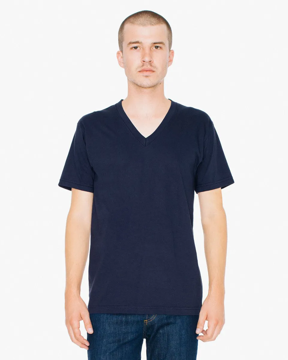 2456W American Apparel Unisex Fine Jersey V Neck Tee