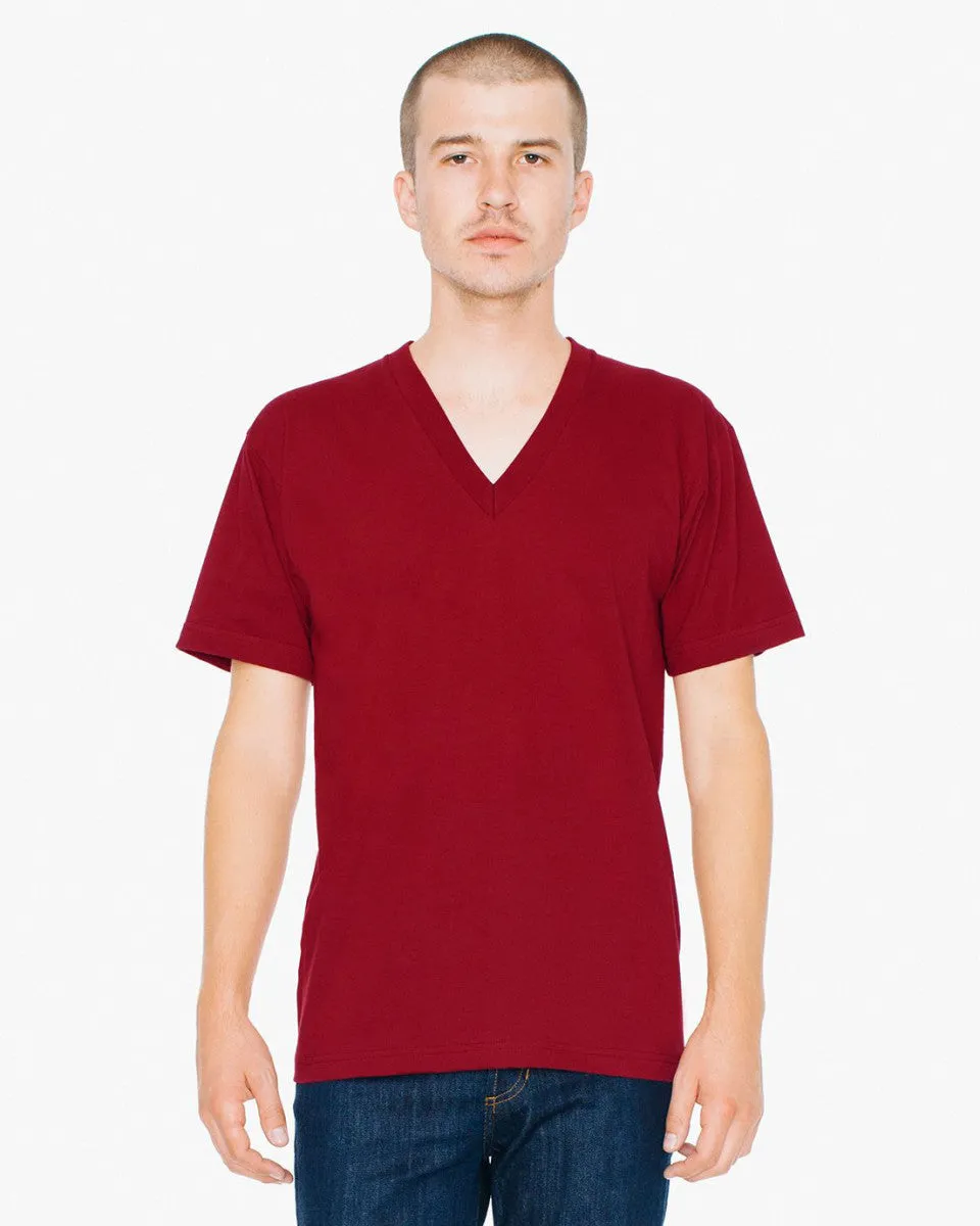 2456W American Apparel Unisex Fine Jersey V Neck Tee