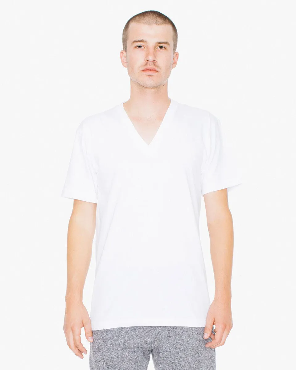 2456W American Apparel Unisex Fine Jersey V Neck Tee