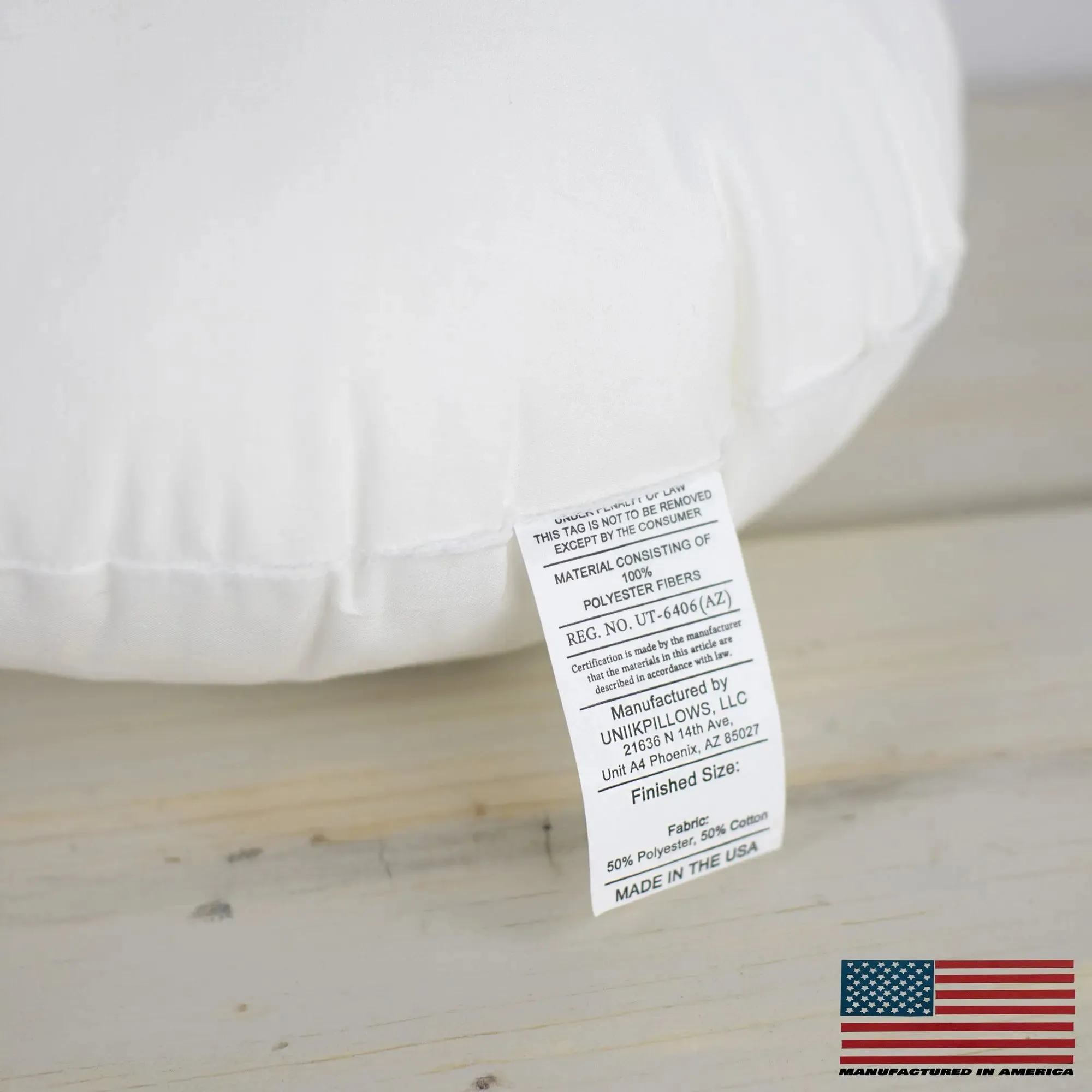 38" | Round Angel Hair Insert | Indoor Outdoor Down Alternative Hypoallergenic Pillow Insert | Quality Insert | Premium Insert