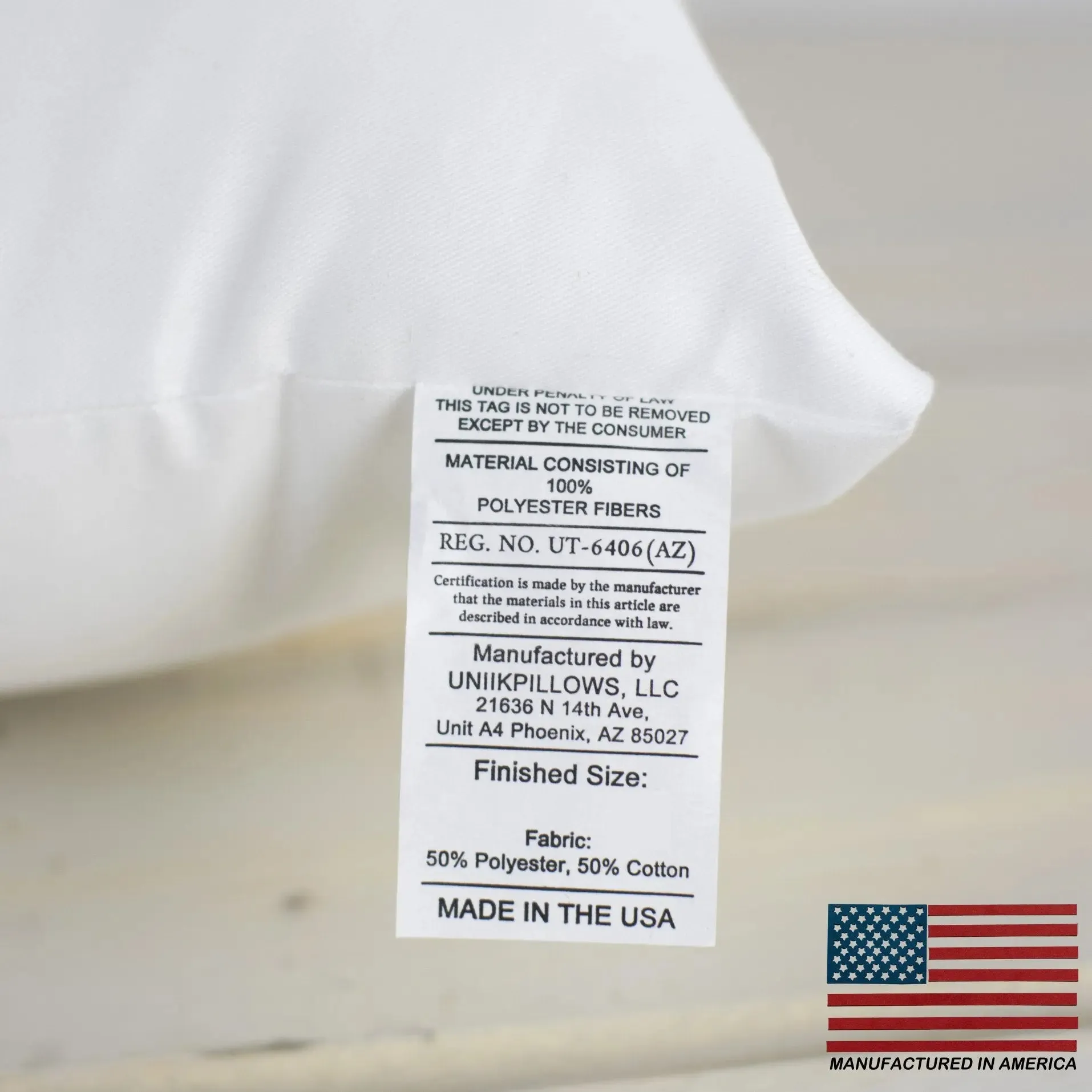 7x7 | Square Angel Hair Insert | Indoor Outdoor Down Alternative Hypoallergenic Pillow Insert | Quality Insert | Premium Insert