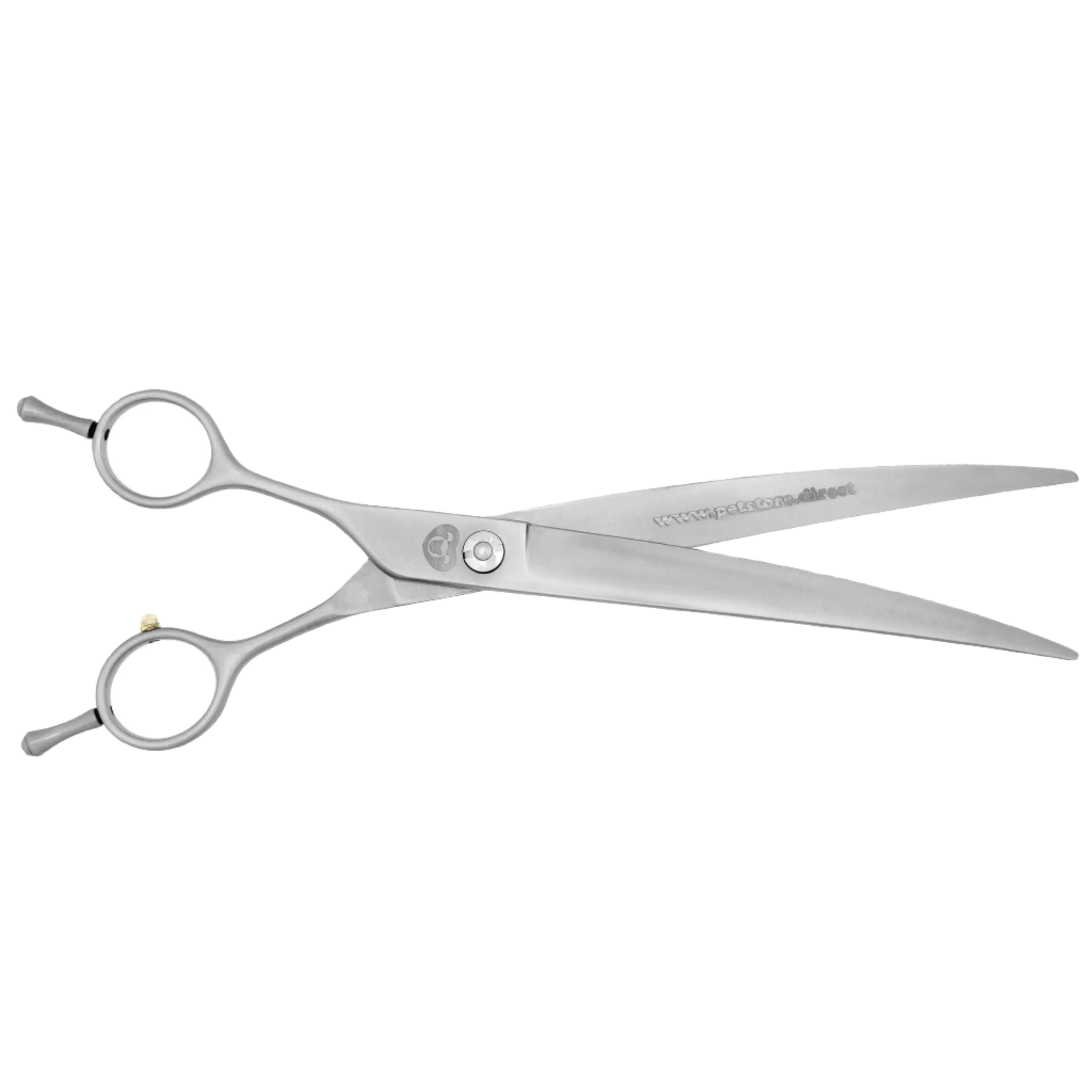 8" Premium Curve Left-Handed Grooming Shears by PetStore.Direct