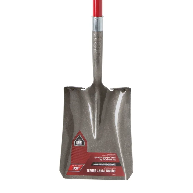 Ace 58 in. Steel Square Transfer Shovel Fiberglass Handle