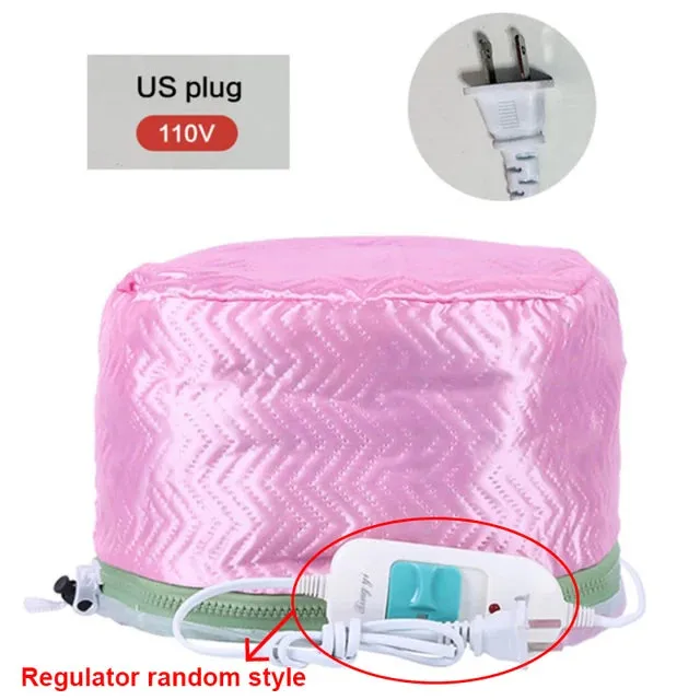 Adjustable Hair Steamer Dryers Cap PU PVC Liner