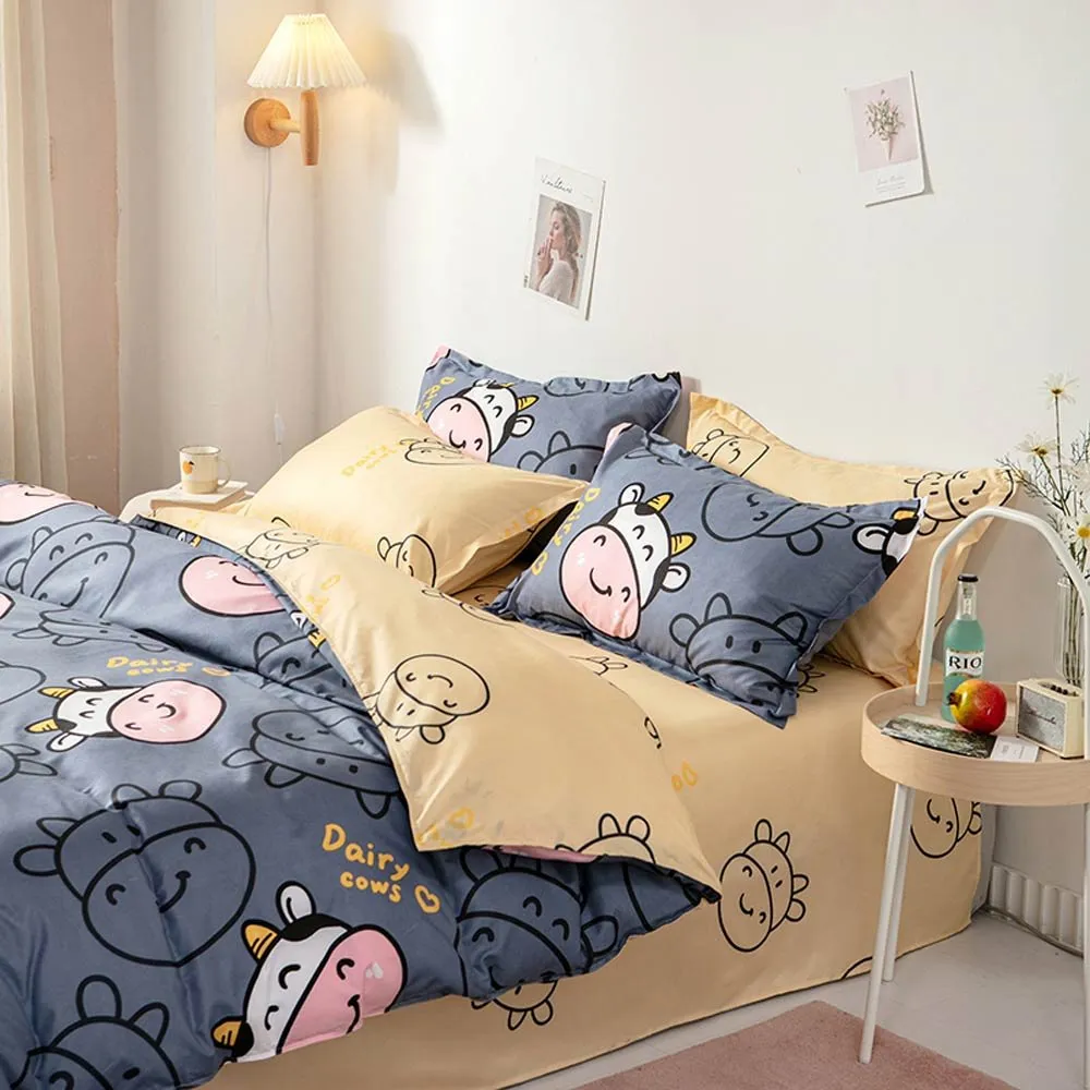 Adorable Happy Cow Bedding Set