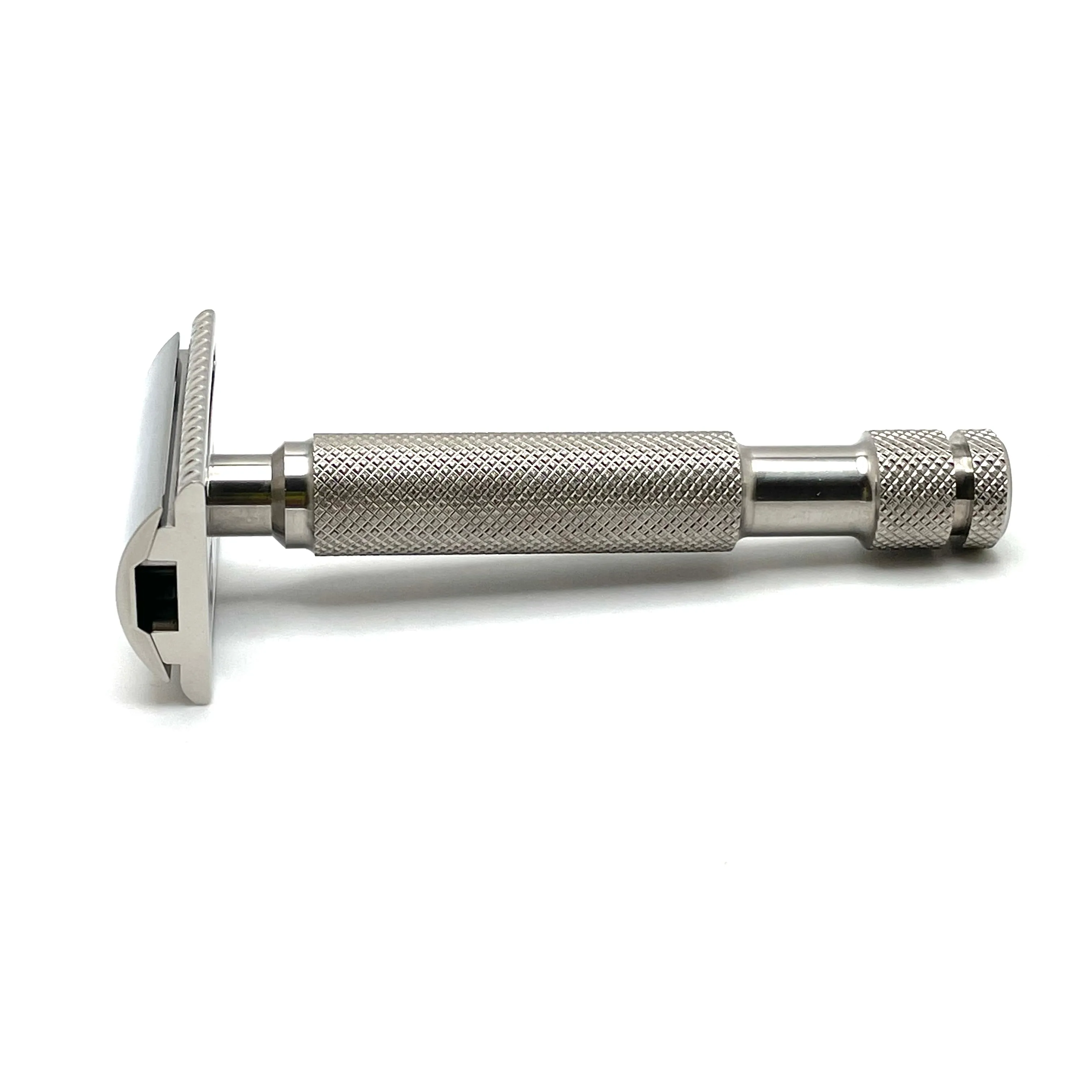 Alpha Shaving Works - Outlaw Evolution Stainless Steel Safety Razor - Braveheart Handle