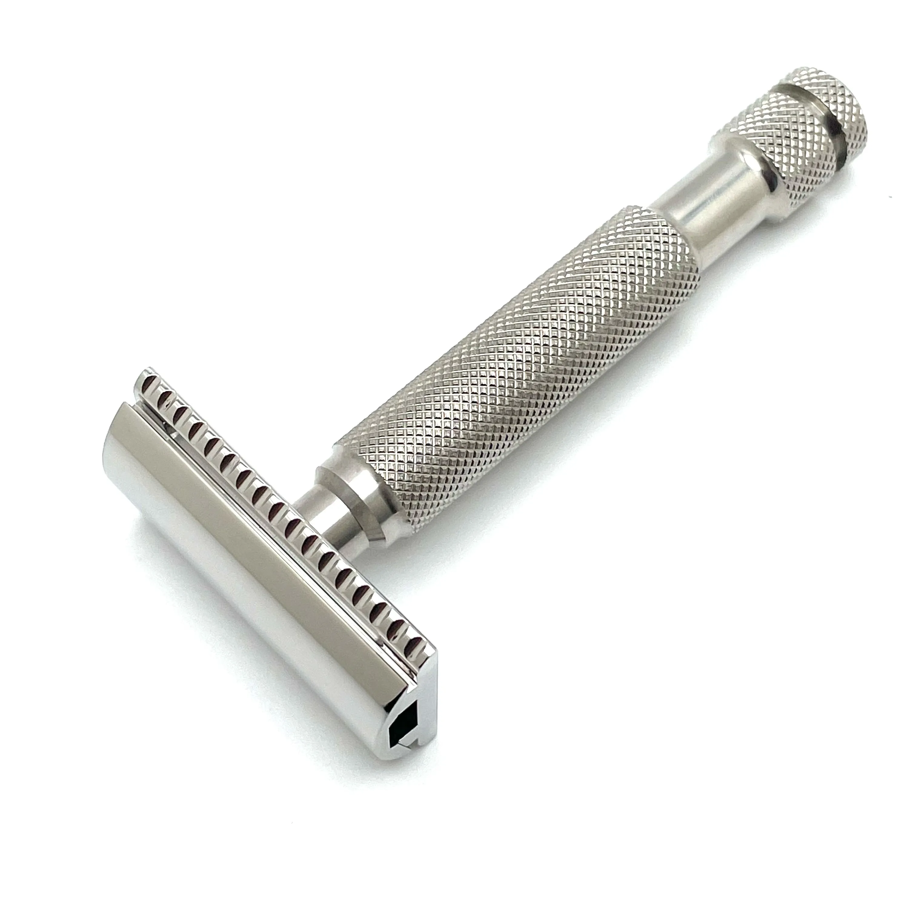 Alpha Shaving Works - Outlaw Evolution Stainless Steel Safety Razor - Braveheart Handle