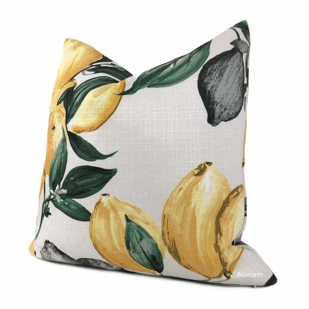 Amalfi Lemon Tree Print Pillow Cover