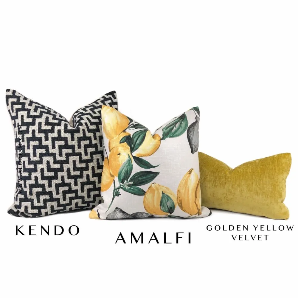 Amalfi Lemon Tree Print Pillow Cover