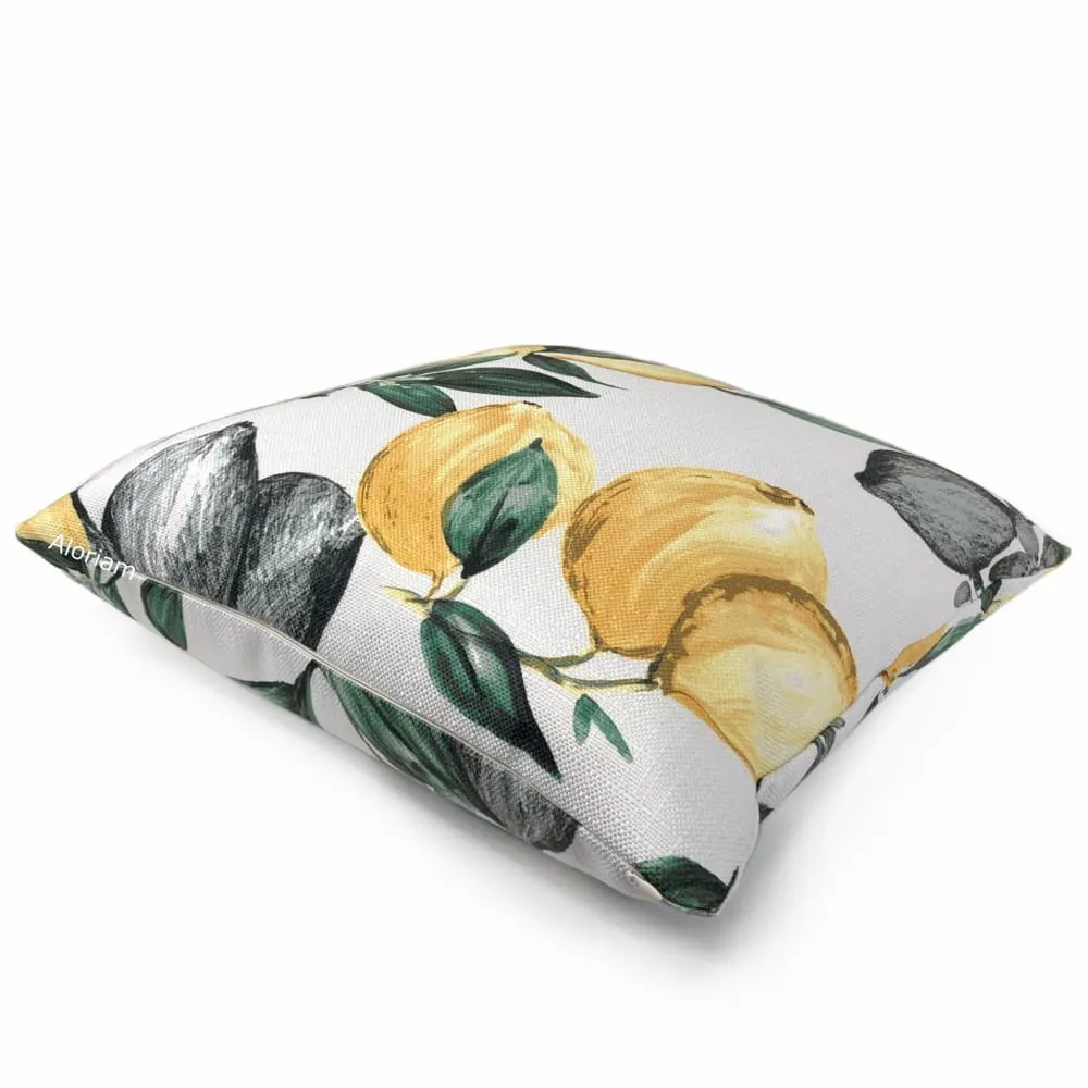 Amalfi Lemon Tree Print Pillow Cover