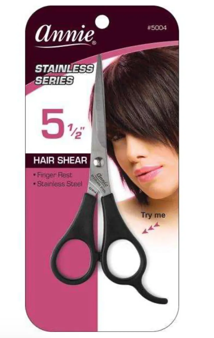 ANNIE STAINLESS HAIR SHEARS 5.5"