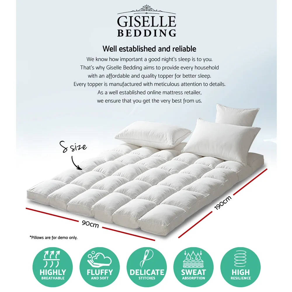 Anti-Allergy Mattress Topper Single - Giselle Bedding