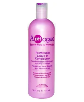 Aphogee Provitamin Leave In Conditioner Smoothes & Detangles 237ml / 473ml