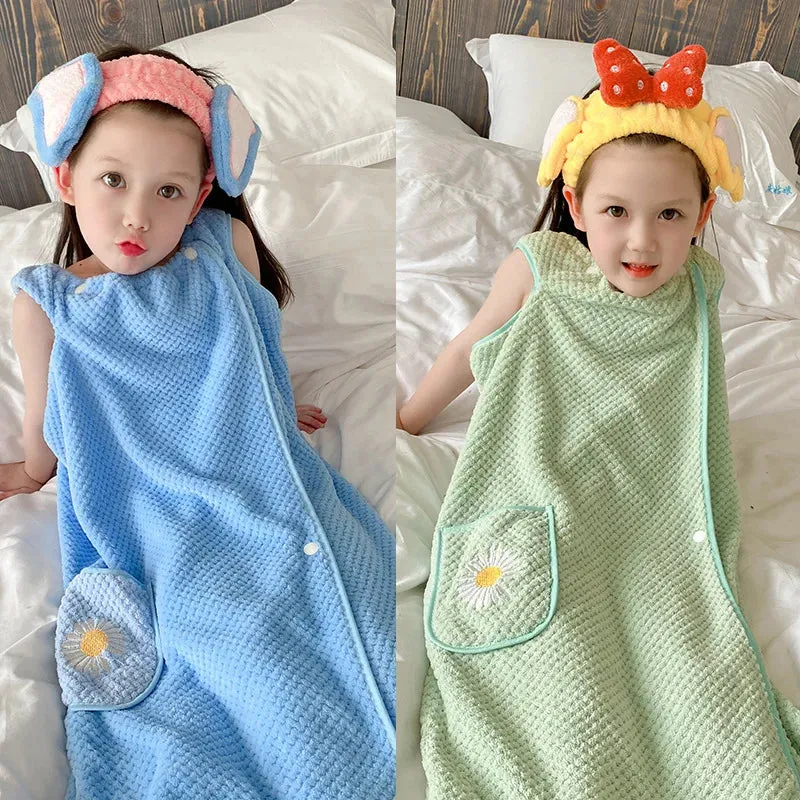 Baby Bath Towel Girl Boy Soft Cartoon Baby Towels Newborn with Hood Coral Fleece Infant Blanket Baby Bathrobe Quilt Washcloth