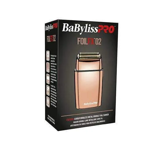 BabylissPRO cordless metal Double Foil Shaver rosegold FXFS2RG