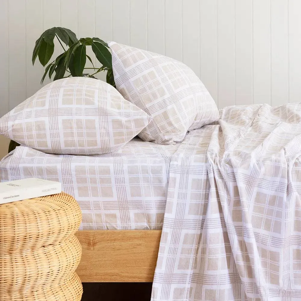 Bambury | Flannelette Sheet Set - Enid