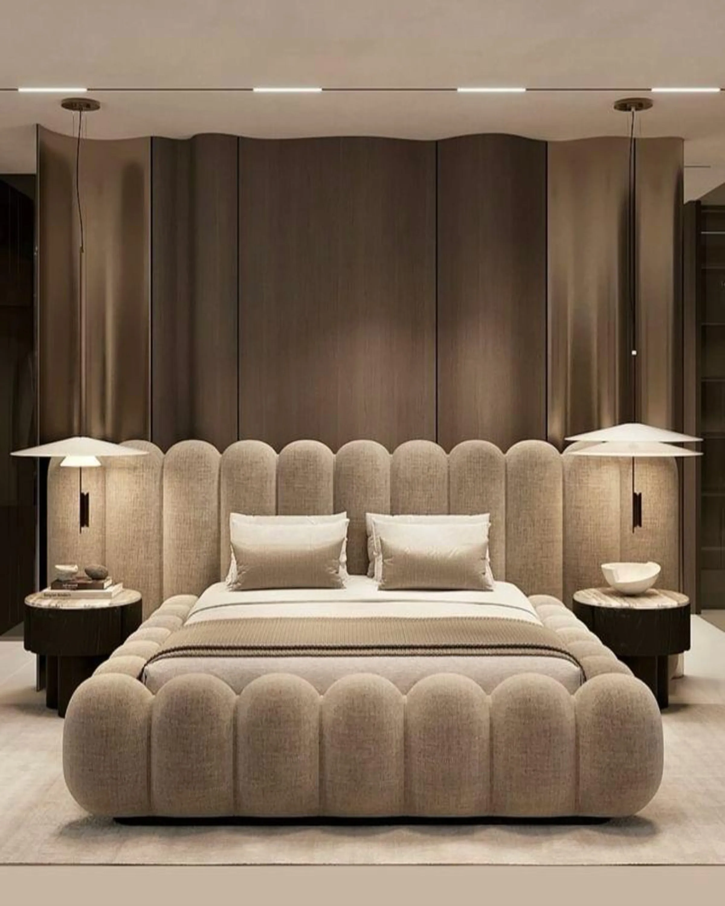 Beautiful Modern White Luxury Bed