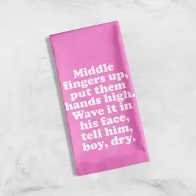 Beyoncé-Inspired Boy Dry Tea Kitchen Towel | Cotton Flour Sack Dish Cloth | 21" x 28"