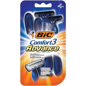 Bic Advance Comfort 3 Shaver Disposable Razors 4 Pack