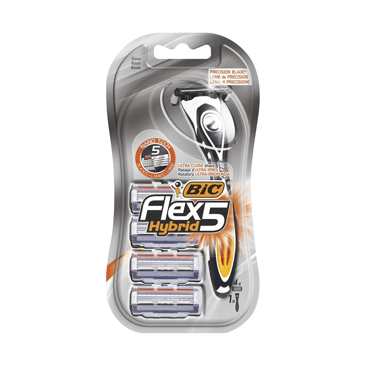 BIC Flex 5 Hybrid Blister With 4 Cartridges