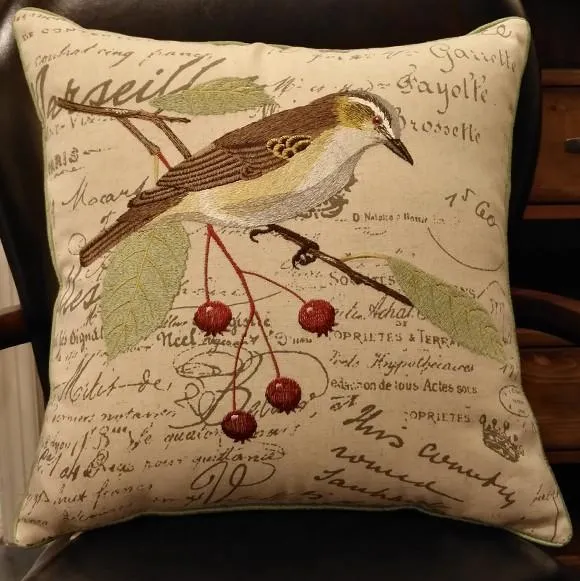 Bird Throw Pillows, Pillows for Farmhouse, Sofa Throw Pillows, Decorative Throw Pillows, Living Room Throw Pillows, Rustic Pillows for Couch