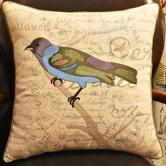 Bird Throw Pillows, Pillows for Farmhouse, Sofa Throw Pillows, Decorative Throw Pillows, Living Room Throw Pillows, Rustic Pillows for Couch