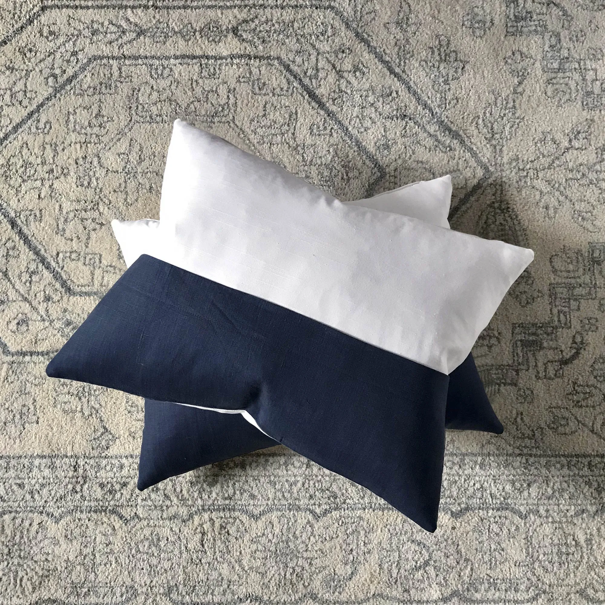 Blue Contrast Standard Sham 20x27