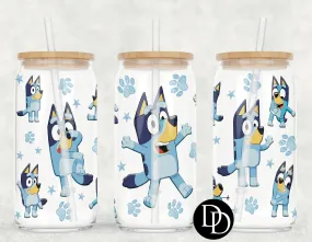 Blue Heeler UV DTF Cup Wrap