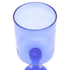 Blue Large Glass Goblet