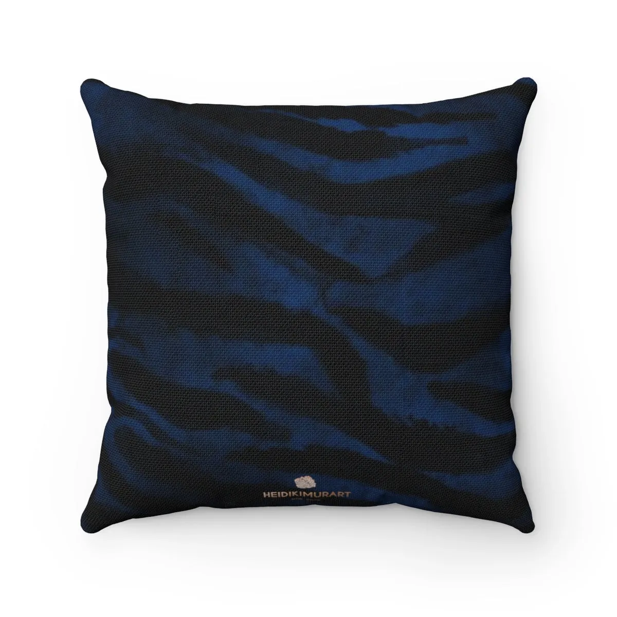 Blue Tiger Stripe Print Pillow, Animal Print Sofa Decorative Pillow 14"/16"/18"/20"-Made in USA