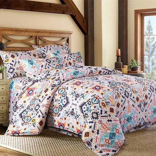 Bohemian 3d Comforter Bedding Set Duvet Cover Pillowcase Bed Linen Full Size Bed Set