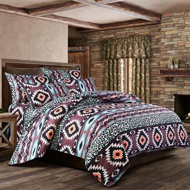 Bohemian 3d Comforter Bedding Set Duvet Cover Pillowcase Bed Linen Full Size Bed Set