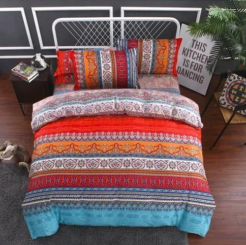 Bohemian 3d Comforter Bedding Set Duvet Cover Pillowcase Bed Linen Full Size Bed Set