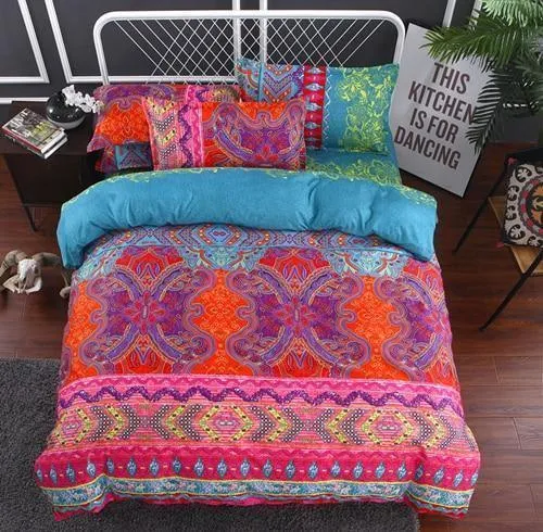 Bohemian 3d Comforter Bedding Set Duvet Cover Pillowcase Bed Linen Full Size Bed Set