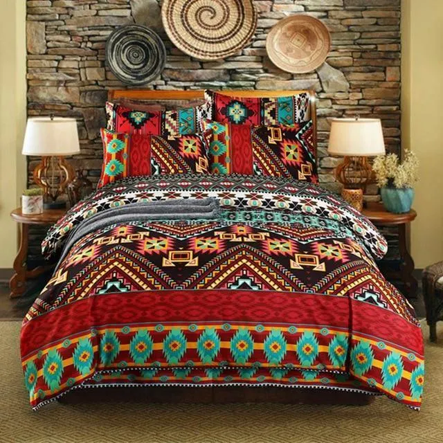 Bohemian 3d Comforter Bedding Set Duvet Cover Pillowcase Bed Linen Full Size Bed Set