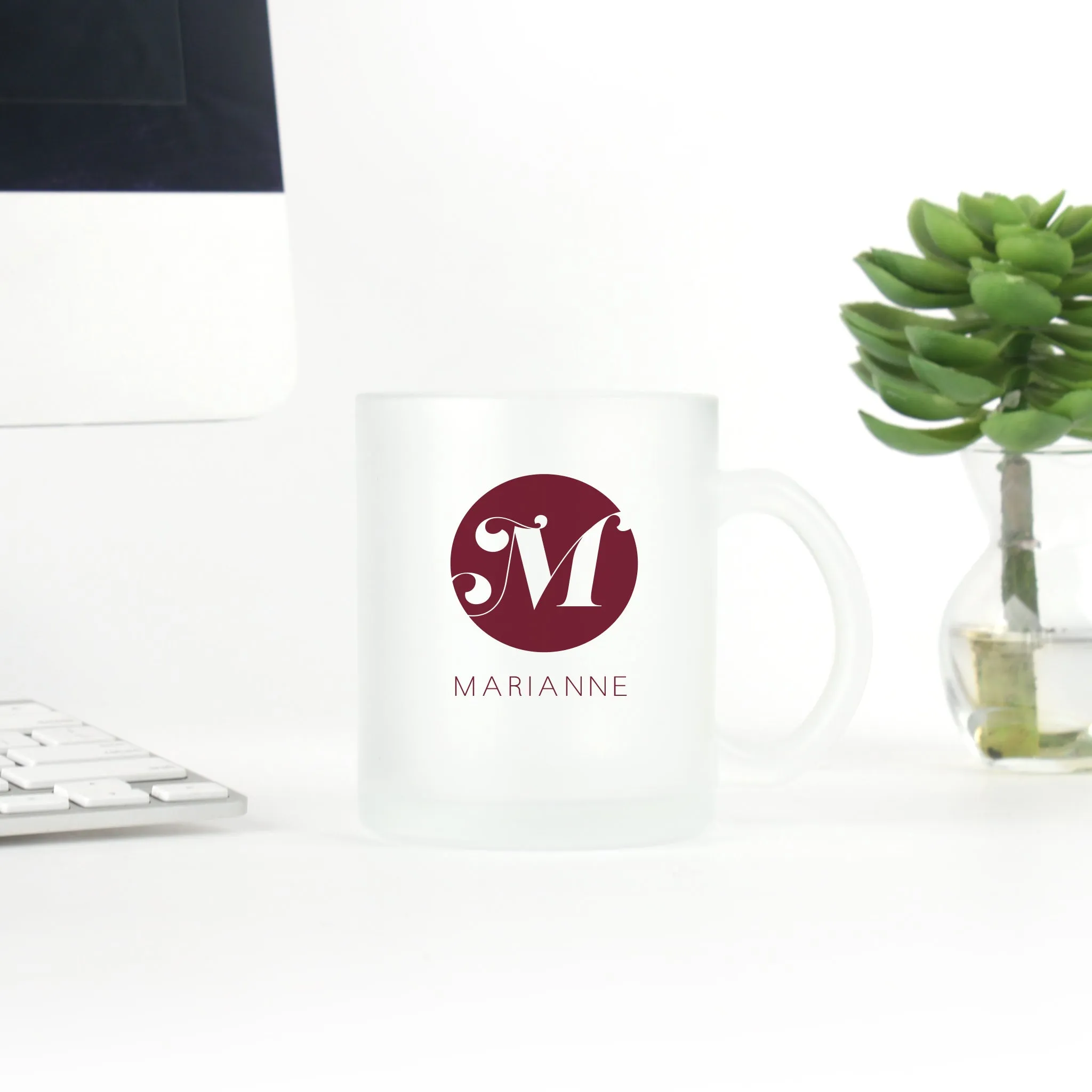 Bold Monogram Circle Mug