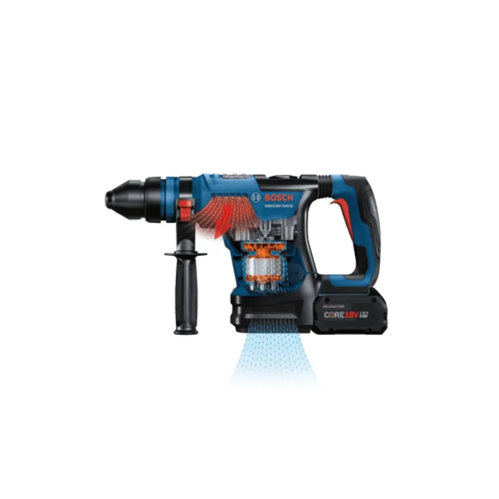 Bosch GBH18V-34CQB24 18V 1-1/4 SDS-plus Rotary Hammer w/ (2) 8.0 Ah CORE Performance Batteries