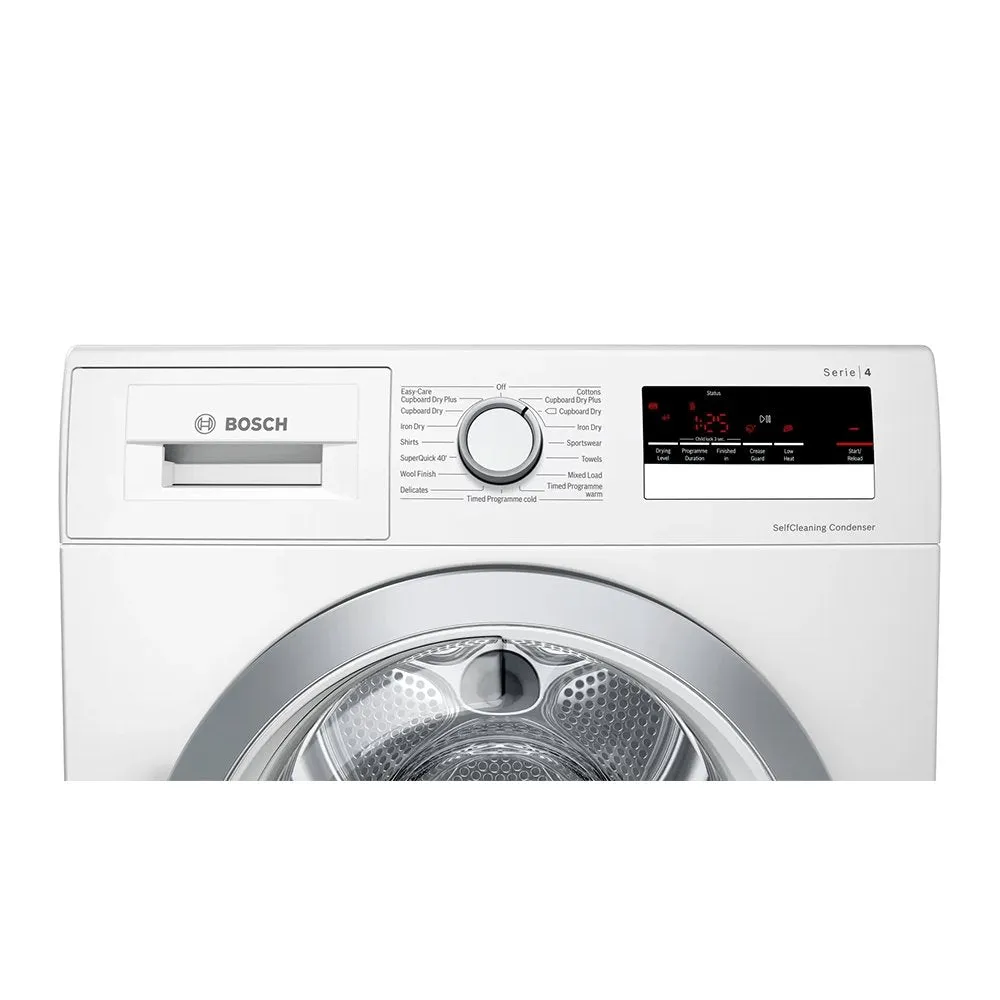 Bosch WTW85231GB 8kg Heat Pump Tumble Dryer, 59.8cm Wide- White